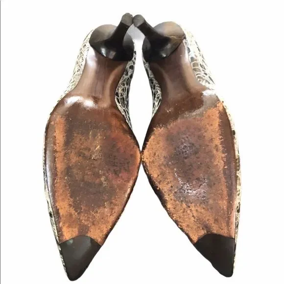 HOST PICK - Stuart Weitzman Python Embossed Leather Heels - Picture 7 of 10